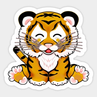 Cute tiger cub / Year of the Tiger Sticker